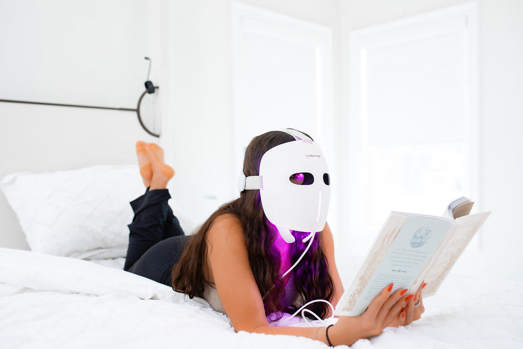 MitoGLOW™ LED Red Light Therapy Mask | With Blue, Yellow, Red and Near Infrared LED